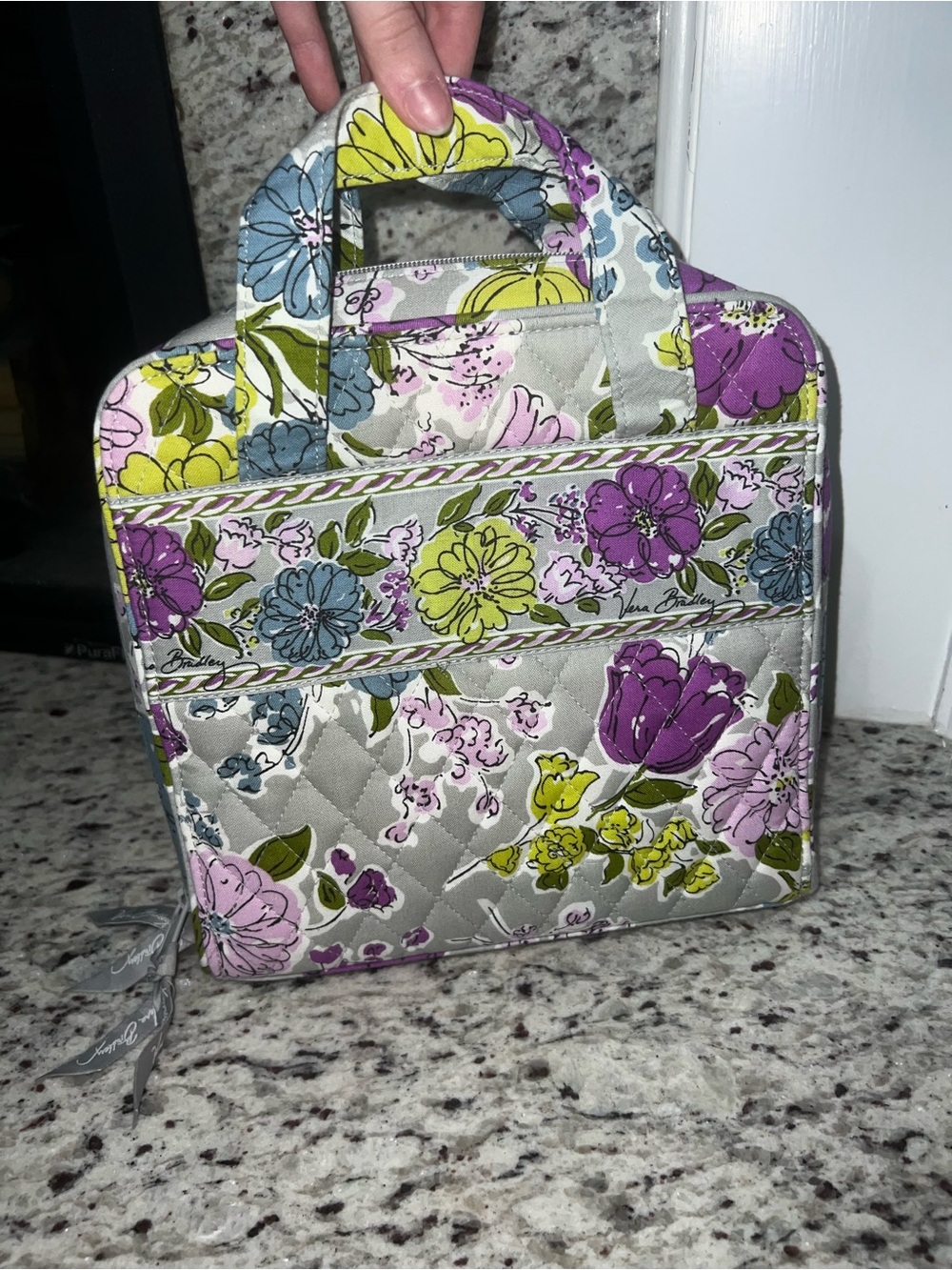 Vera Bradley Quilted Floral Tech/Travel Case - Watercolor Flower
